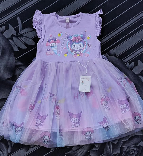 Cute Baby Lavender Baby Frock