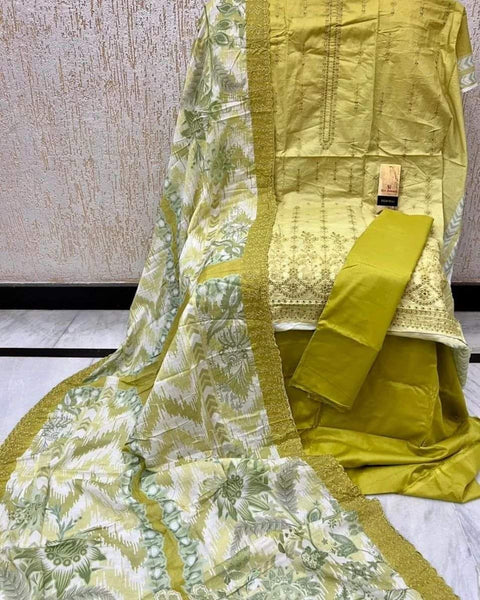 Bin Saeed Lawn 3Pc