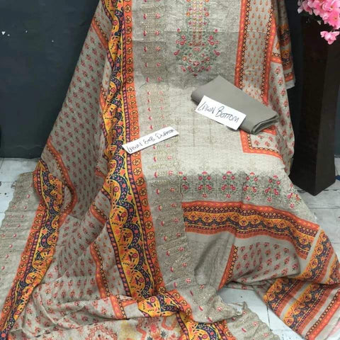 Bin Saeed Lawn 3Pc