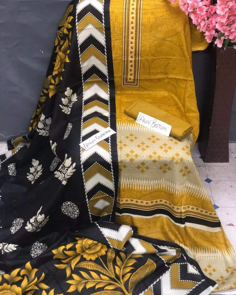 High Quality Printed Lawn 3Pc Suit No. 13