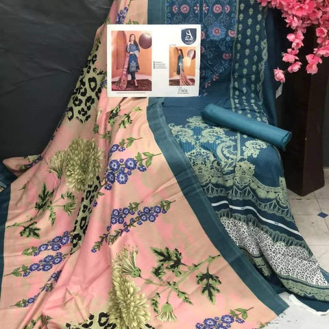 High Quality Printed Lawn 3Pc Suit No.17