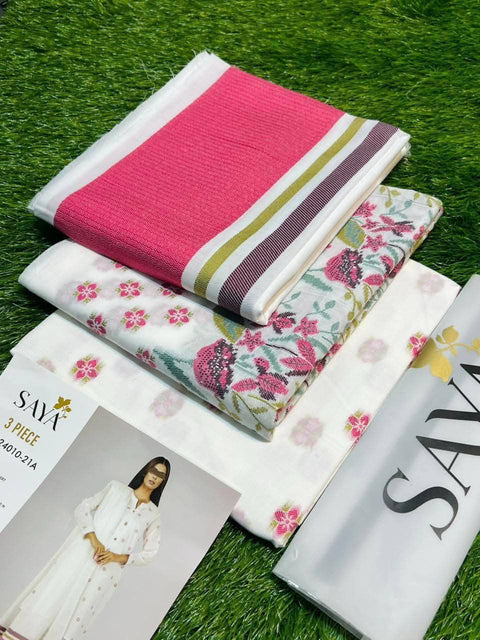 Saya Lawn 3PC Suit No.02