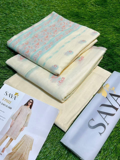 Saya Lawn 3PC Suit No.05