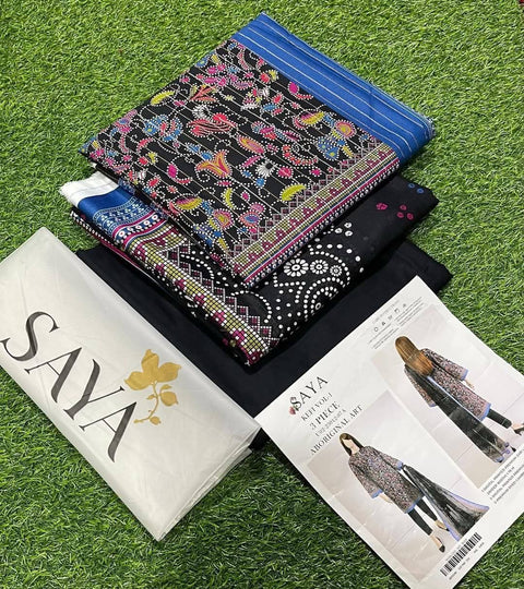 Saya Lawn 3PC Suit No.08