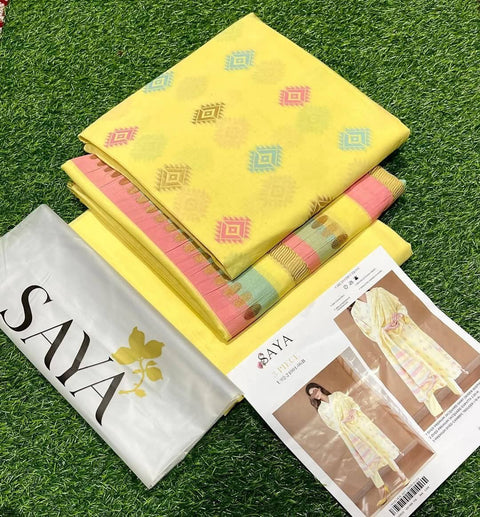 Saya Lawn 3PC Suit No.09