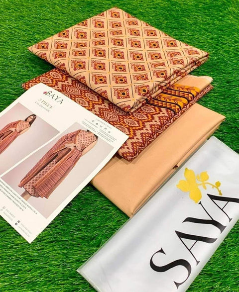 Saya Lawn 3PC Suit No.22