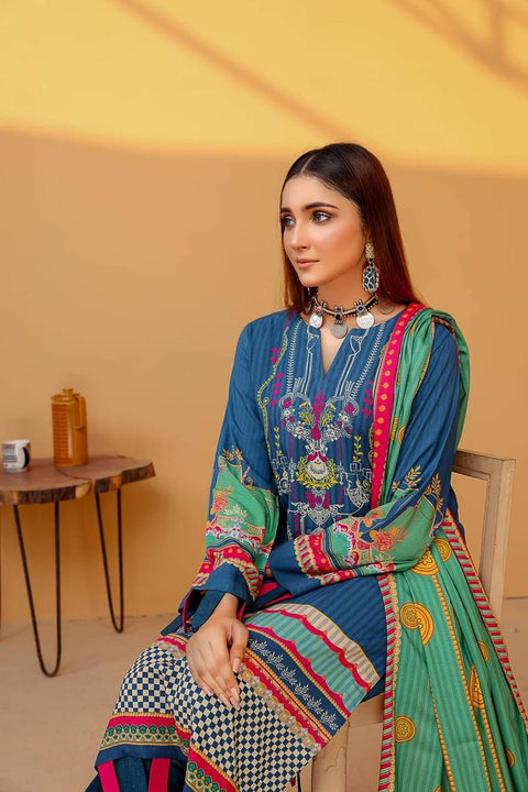 Saya Lawn 3PC Suit No.33