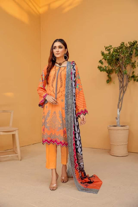 Saya Lawn 3PC Suit No.38