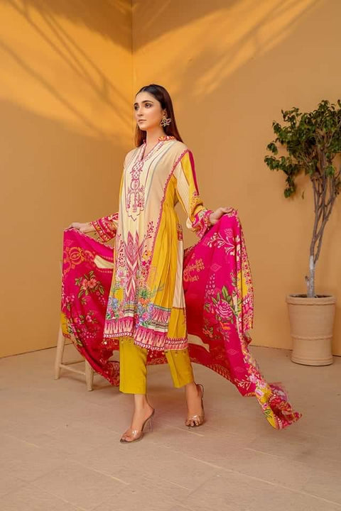Saya Lawn 3PC Suit No.39