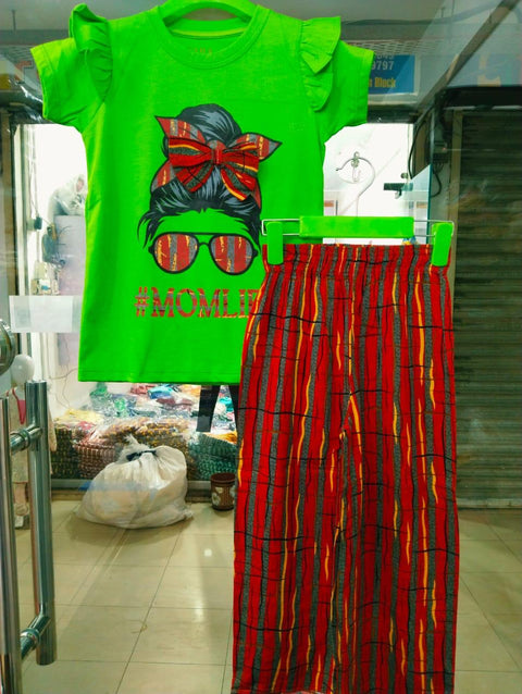 Mom Life Green Kids Clothes