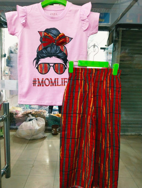 Mom Life Pink Kids Clothes