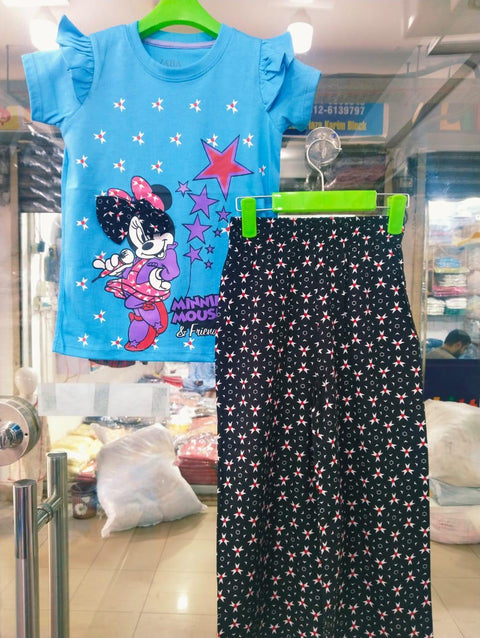 Minnie Mouse Skyblue Kids Clothes