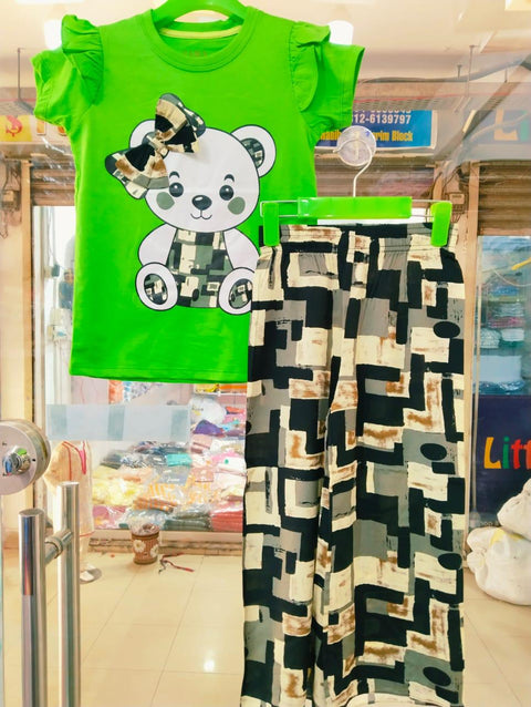 Teddy Bear Green Kids Clothes