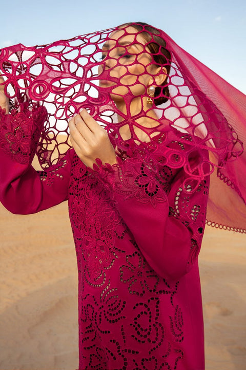 RANG RASIYA-CHIKAN KARI 3PC EMBROIDERED LAWN SHIRT WITH ORGANZA EMBROIDERED DUPATTA AND TROUSER -BIC-2885