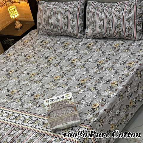 100% Pure Cotton Bedsheet 134