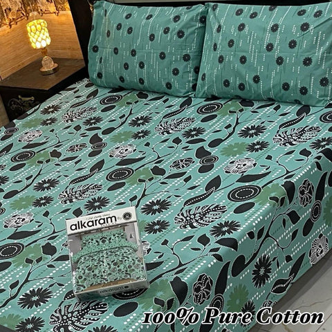 100% Pure Cotton Bedsheet 163