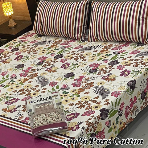 100% Pure Cotton Bedsheet 190
