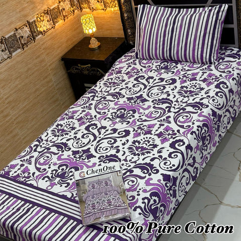 Pure Cotton Single Bedsheet 198