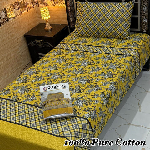 Pure Cotton Single Bedsheet 201