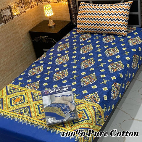 Pure Cotton Single Bedsheet 203