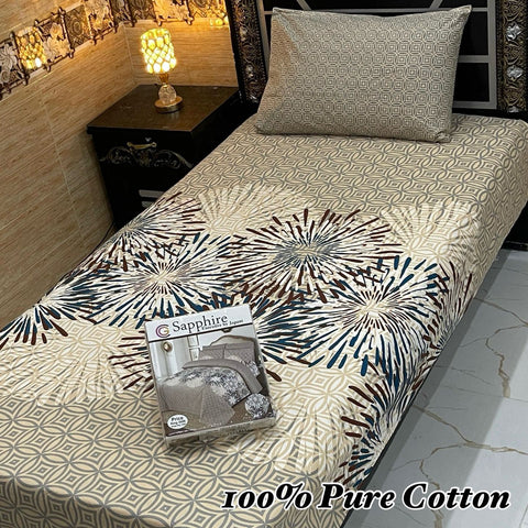 Pure Cotton Single Bedsheet 204