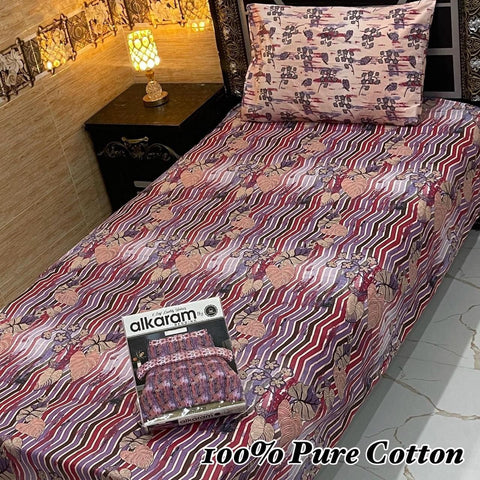 Pure Cotton Single Bedsheet 205