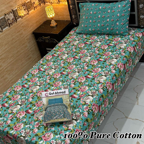 Pure Cotton Single Bedsheet 206