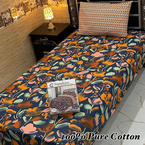 Pure Cotton Single Bedsheet 207