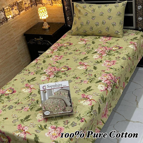 Pure Cotton Single Bedsheet 209