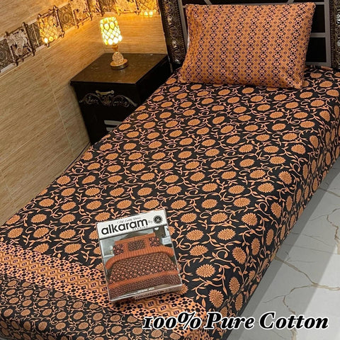 Pure Cotton Single Bedsheet 211