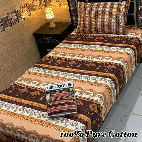 Pure Cotton Single Bedsheet 214