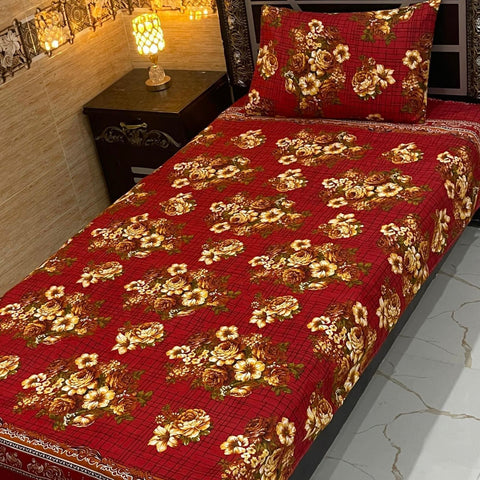 Pure Cotton Single Bedsheet 219