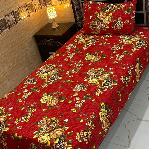 Pure Cotton Single Bedsheet 229