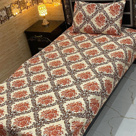 Pure Cotton Single Bedsheet 234