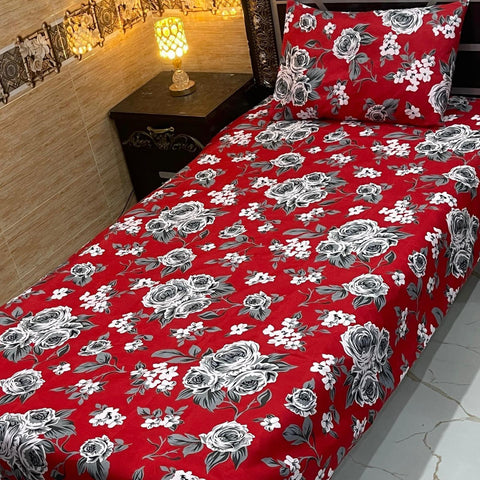 Pure Cotton Single Bedsheet 258