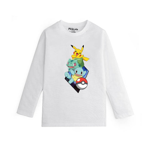 COTTON - PIKACHU FRIENDS FULL SLEEVES