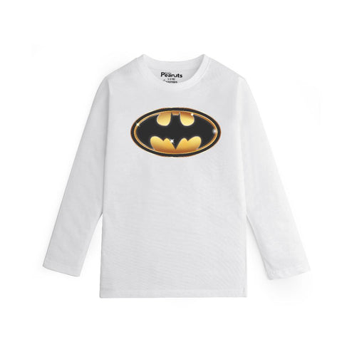 COTTON - BATMAN 3D LOGO FULL SLEEVES