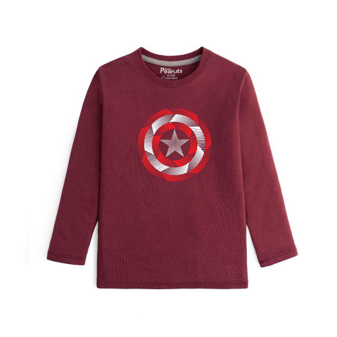 COTTON - CAPTAIN AMERICA SHIELD FULL SLEEVES