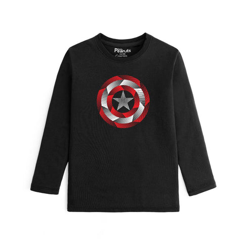 COTTON - CAPTAIN AMERICA SHIELD FULL SLEEVES