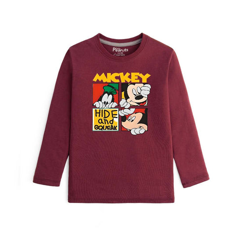 COTTON - MICKEY HIDE AND GQUEAK FULL SLEEVES