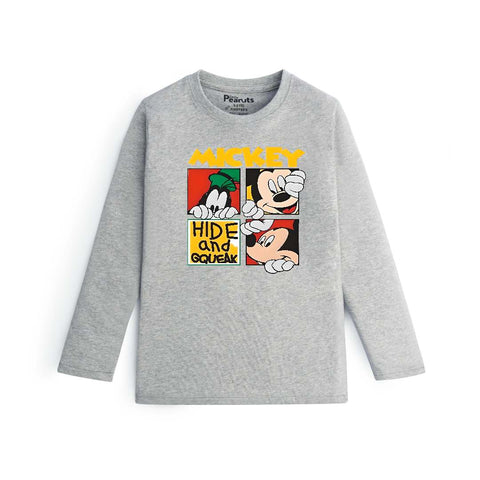 COTTON - MICKEY HIDE AND GQUEAK FULL SLEEVES