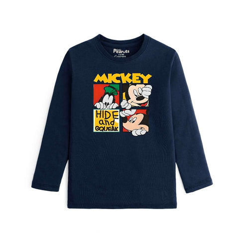 COTTON - MICKEY HIDE AND GQUEAK FULL SLEEVES