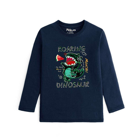 COTTON - ROARING DINOSAUR FULL SLEEVES