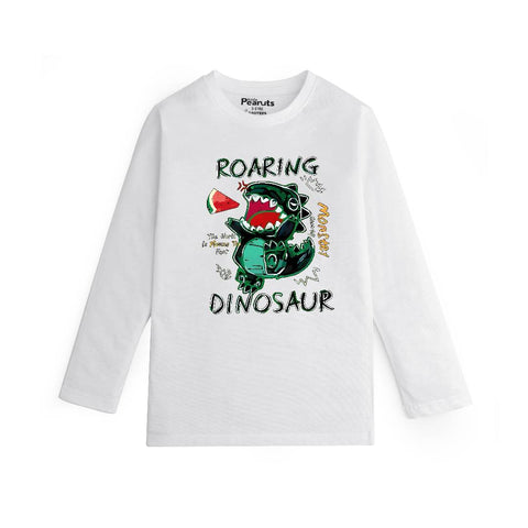 COTTON - ROARING DINOSAUR FULL SLEEVES