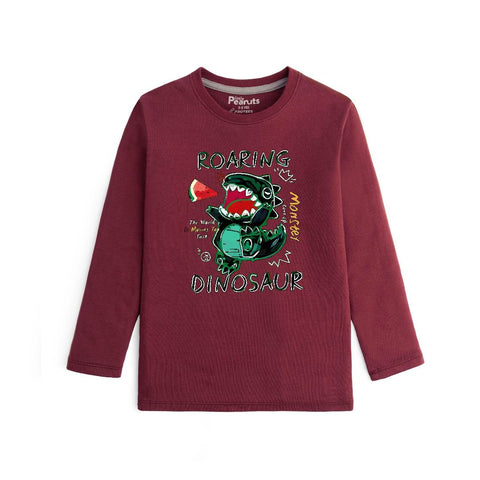 COTTON - ROARING DINOSAUR FULL SLEEVES