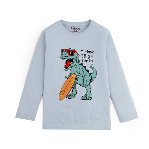 COTTON - DINOSAUR BIG TEETH FULL SLEEVES