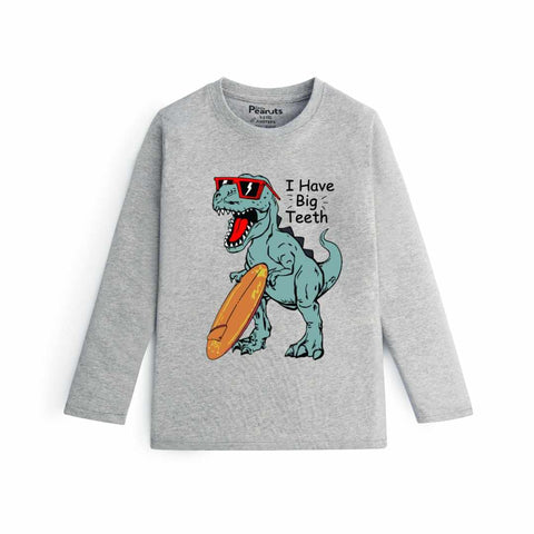 COTTON - DINOSAUR BIG TEETH FULL SLEEVES