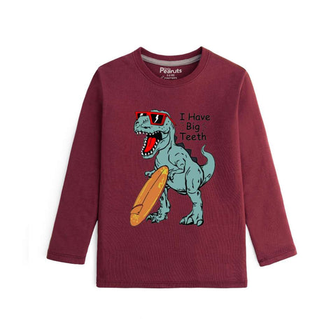 COTTON - DINOSAUR BIG TEETH FULL SLEEVES