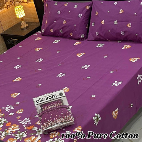 100% Pure Cotton Bedsheet 132