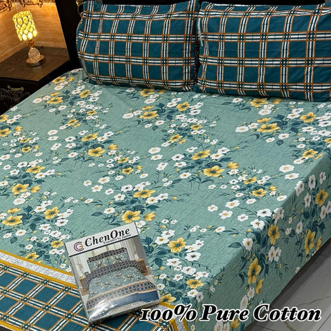 100% Pure Cotton Bedsheet 122